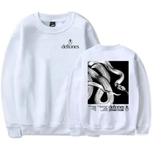 Private Music Tracklist Longsleeve Sweatshirt Deftones Rock Band Printing Hoodies Crewneck Casual Loose Autumn Pullovers Men Top