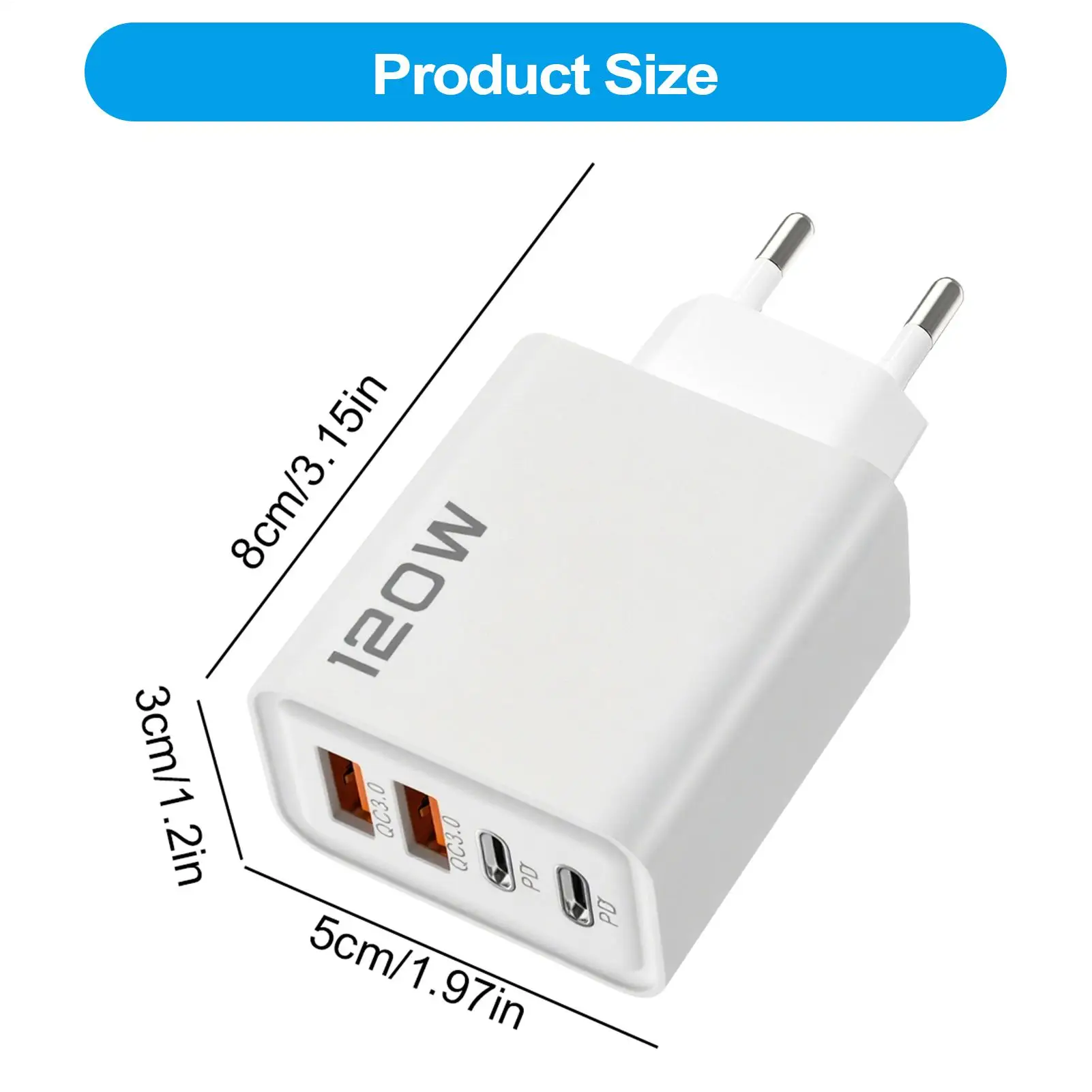 Xiaomi 120W PD 4 Ports USB C Charger Quick Charge Type C USB Phone Charger Fast Charging Adapter for Samsung iPhone Huawei - Image 6