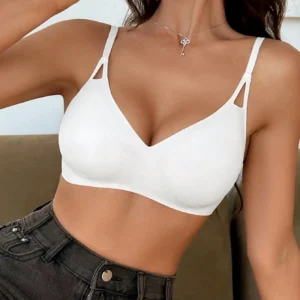 1PCS, Everyday Bra, Wireless Support, Breathable Elastic, Daily Travel