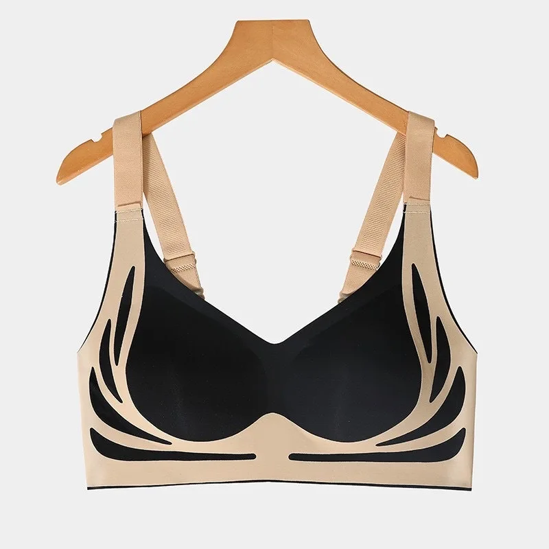 Powerful Push up Seamless Bra Women Gathered Up Wireless Bra Soft Full Coverage Support Adjustable Underwear Anti Sagging Bra - Image 10