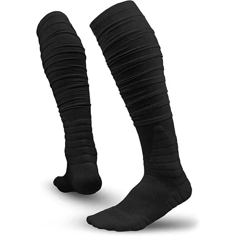 1pair Men's Football Socks, Breathable Sweat-absorbing Sock For Super Foot Bowl - Image 4