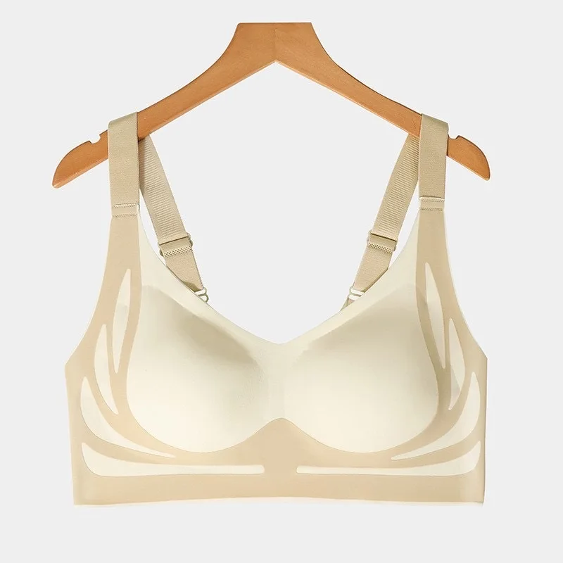 Powerful Push up Seamless Bra Women Gathered Up Wireless Bra Soft Full Coverage Support Adjustable Underwear Anti Sagging Bra - Image 7