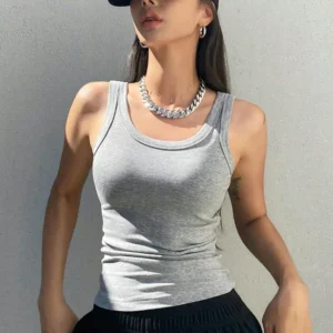 Summer Tight Tank Top Breathable And Comfy Sleeveless Ves For Women's Summer Outfits Camisole Tank Top Beauty Back Underwear