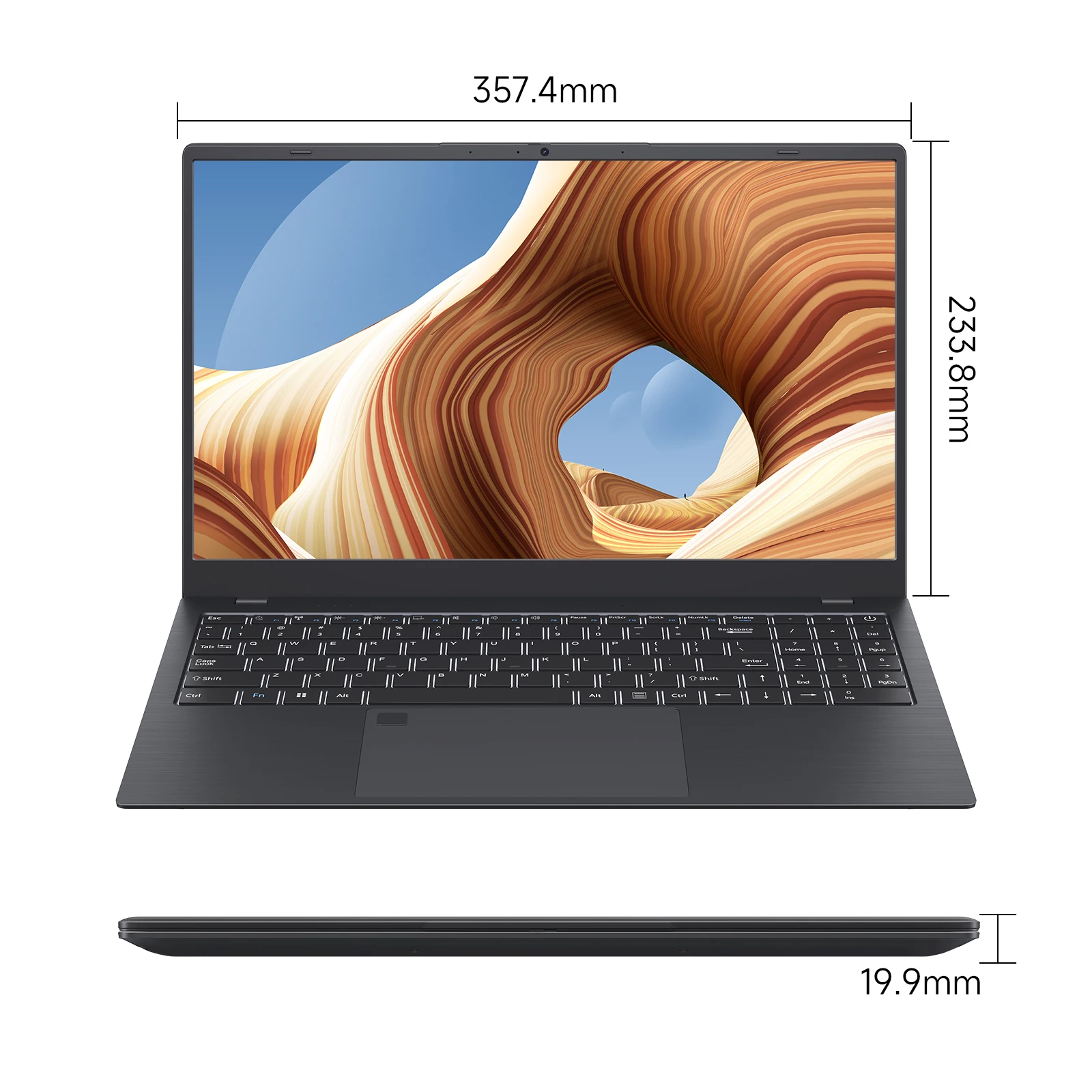 15.6 Inch Business Laptop Notebook PC CPU N5095 16GB RAM 1TB SSD Storage Windows 11 Fingerprint Recognition Backlit Keyboard - Image 6