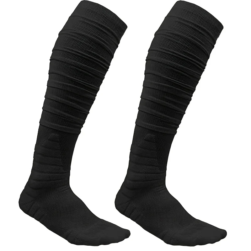 1pair Men's Football Socks, Breathable Sweat-absorbing Sock For Super Foot Bowl - Image 7
