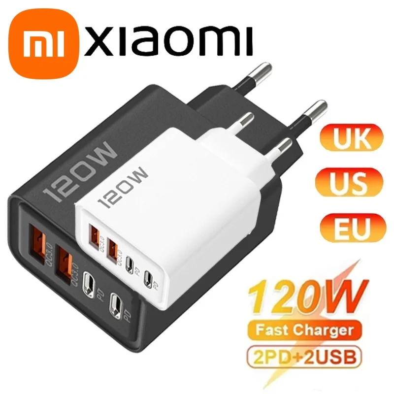 Xiaomi 120W PD 4 Ports USB C Charger Quick Charge Type C USB Phone Charger Fast Charging Adapter for Samsung iPhone Huawei - Image 2