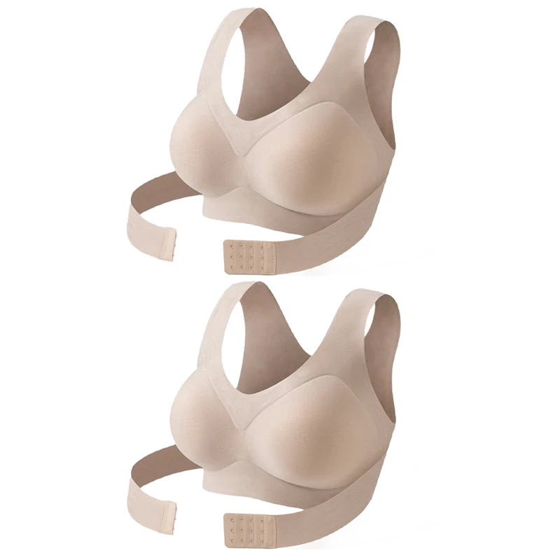FallSweet 1/2PCS Women's Posture Correction Bras Seamless Wireless Push Up Bralette with Cross Back Support Female Lingerie - Image 11