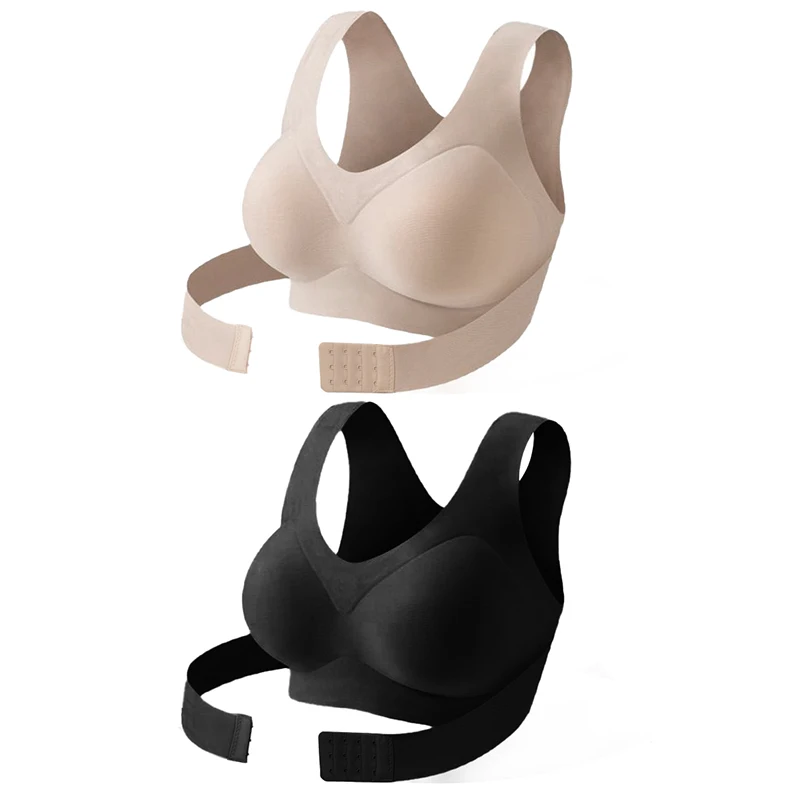 FallSweet 1/2PCS Women's Posture Correction Bras Seamless Wireless Push Up Bralette with Cross Back Support Female Lingerie - Image 8