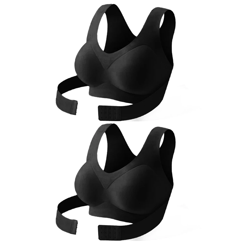 FallSweet 1/2PCS Women's Posture Correction Bras Seamless Wireless Push Up Bralette with Cross Back Support Female Lingerie - Image 10