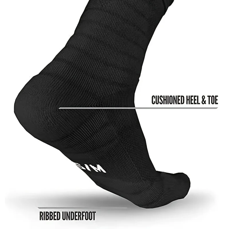 1pair Men's Football Socks, Breathable Sweat-absorbing Sock For Super Foot Bowl - Image 5