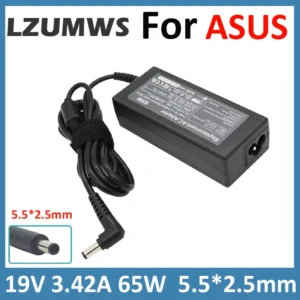 19V 3.42A 65W 5.5*2.5MM Laptop Charger Power For ASUS Toshiba/Lenovo Adapter A46C X43B A8J K52 U1 U3 S5 W3 W7 Z3 Notebook