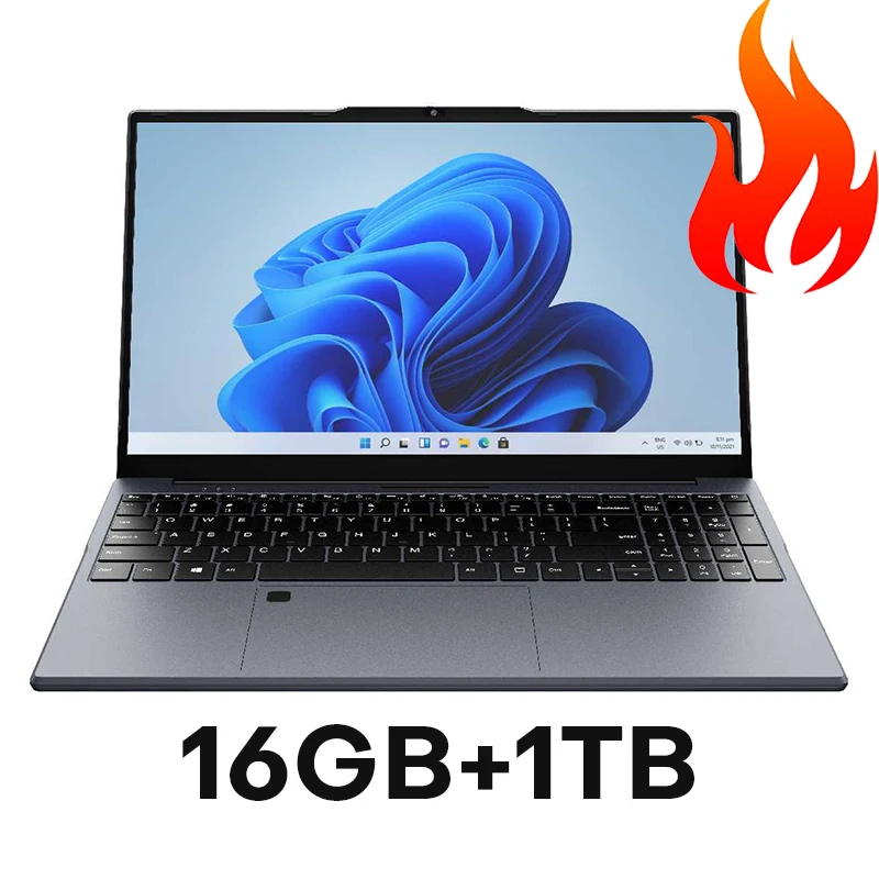 15.6" Ultra Slim Intel Core i7 6500U Laptop Computer Windows 11 16GB DDR4 1TB SSD Notebook PC Fingerprint Unlock Gaming Laptops - Image 8
