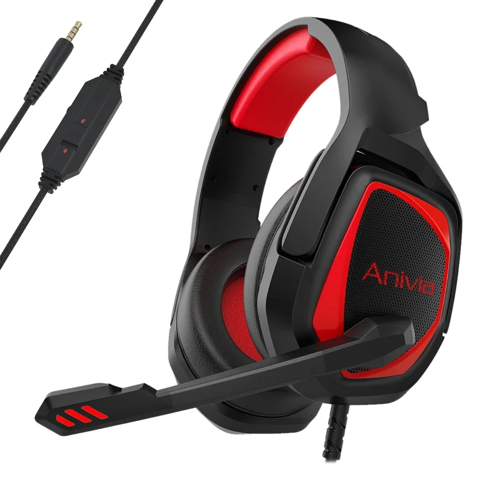 3.5mm Wired Gaming Headset with Microphone, Noise Isolating Over-Ear Design, Volume Control, Compatible with PS4/PC/PlayStation - Image 2