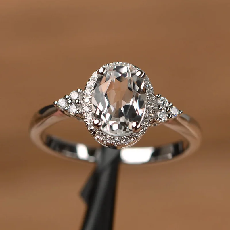 Hot Selling Silver plated Rings for Women Ruby Emerald Sapphire Jewelry Wedding Engagement Ring Wholesale - Image 4