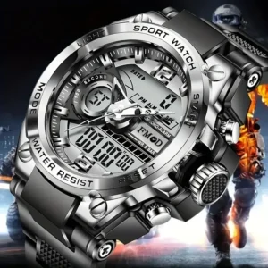 Digital Men Steel Military Wristwatch LED Quartz ClockSport Watch Male Big Watches Men Relogios Masculino